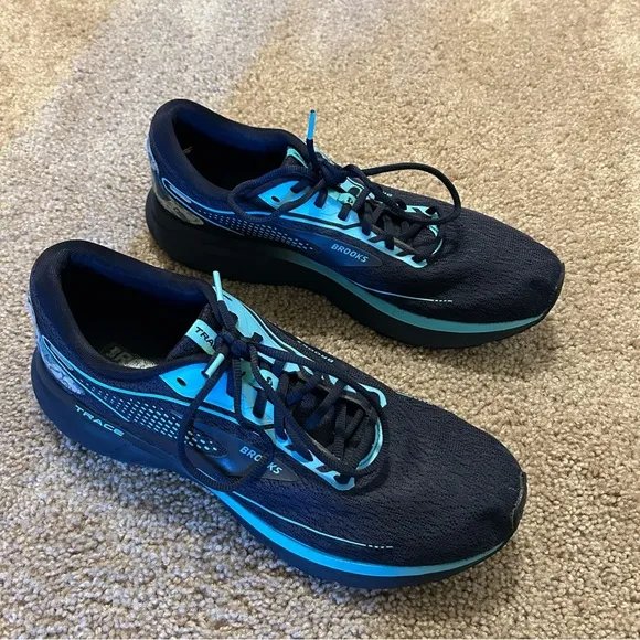 Brooks Trace Navy Blue Running Shoes Men’s Size 11.5 US 45.5 EU