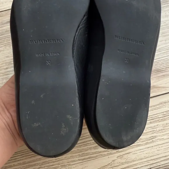 burberry kids Leather shoes