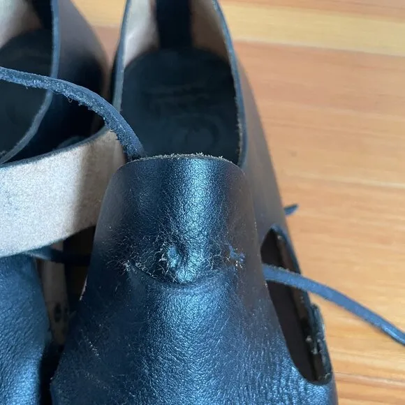 Caboclo Barcelona Leather Shoes Black Size 35