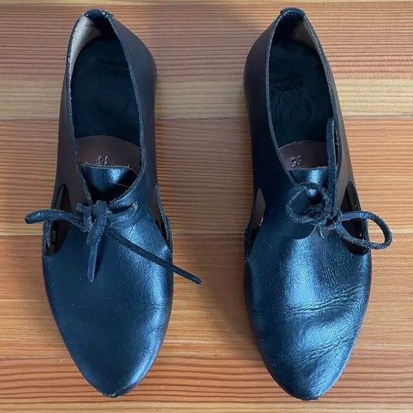 Caboclo Barcelona Leather Shoes Black Size 35