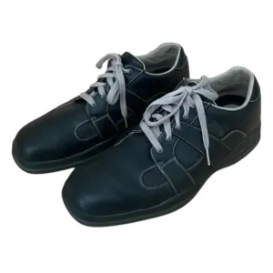 Callaway Golf Shoes • Black Leather Gray Accents Lace Up • Size 10