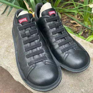 Camper Men's Beetle HYDROSHIELD Casual Lightweight Leather Shoes Black Sz 40/US7
