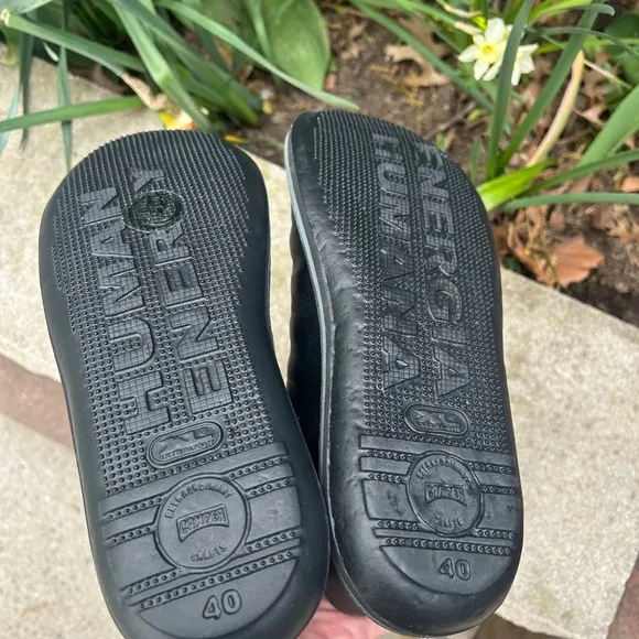 Camper Men's Beetle HYDROSHIELD Casual Lightweight Leather Shoes Black Sz 40/US7