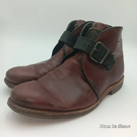 Caterpillar Cat Haverhill Buckle Chukka Boots 10.5 Leather shoes  Brown &amp; Black
