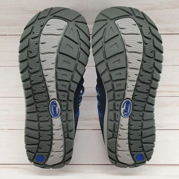 Chaco Blue Size 5 Youth Outcross 2‎ Shoes Slip On Hiking Trail Water J180075