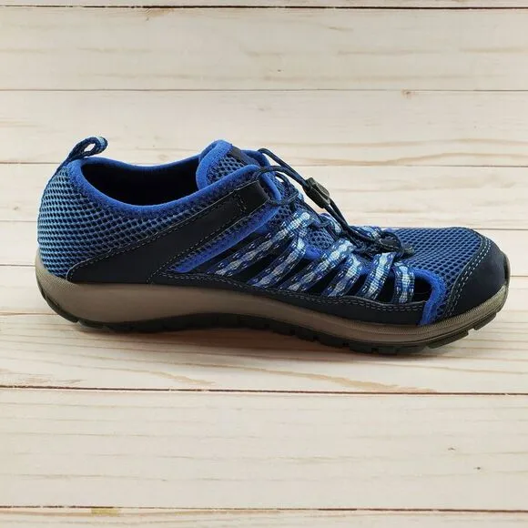 Chaco Blue Size 5 Youth Outcross 2‎ Shoes Slip On Hiking Trail Water J180075