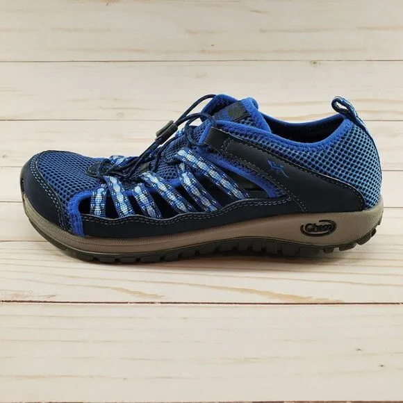 Chaco Blue Size 5 Youth Outcross 2‎ Shoes Slip On Hiking Trail Water J180075