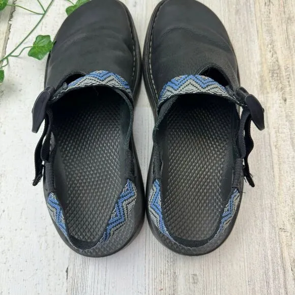Chaco Teacoop Leather Mule Sandal with Buckle Sling Back Size 9.5