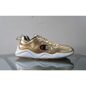 Champion 93Eighteen Metallic/Gold Leather Sneaker Shoes Size 11M Nice USA Rare