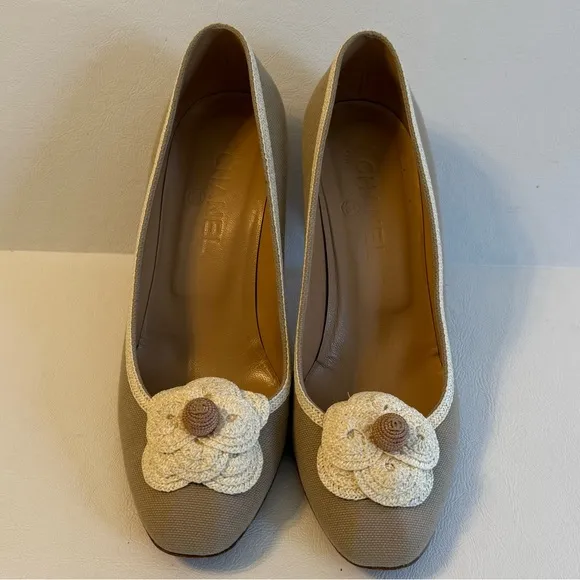 Chanel Camellia Beige Women's Shoes