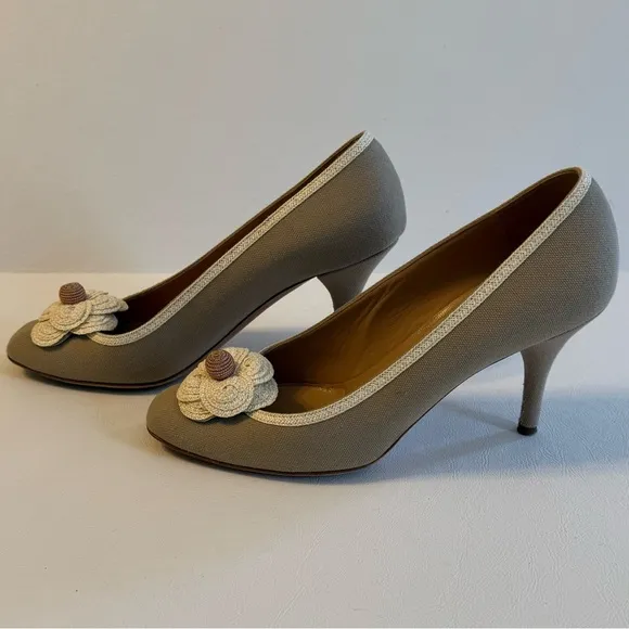 Chanel Camellia Beige Women's Shoes