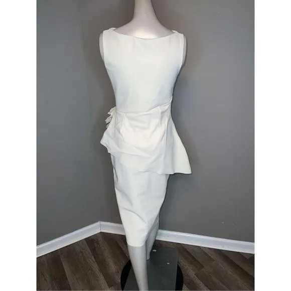 CHIARA BONI LA PETITE ROBEWomen's Oksana Floral Applique Sheath Dress Cream
