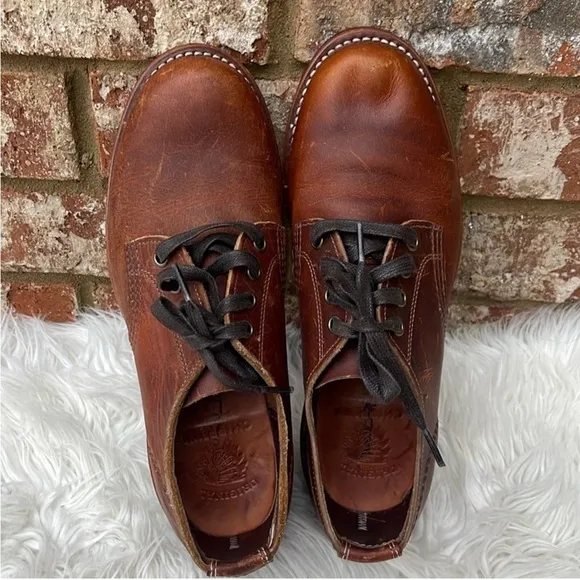 Chippewa 1901 M78 Brown LeatherOxford Shoes US Men's Size 7D VibramSole