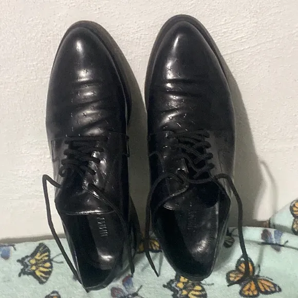 CHOO⭐️STAR Leather Jimmy Italy🇮🇹Oxfords👞Sz43 Tommy Bahama silk button~up 4XT