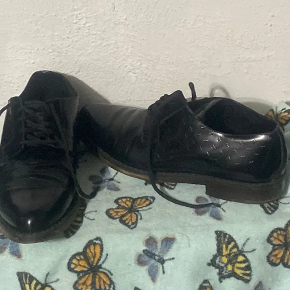CHOO⭐️STAR Leather Jimmy Italy🇮🇹Oxfords👞Sz43 Tommy Bahama silk button~up 4XT