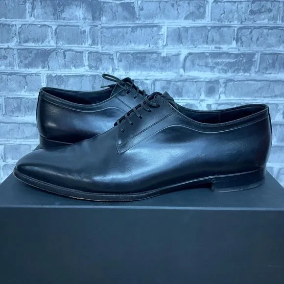 Christian Dior Black Leather Oxford Lace Up Shoes Mens Size EU 44.5 / US‎ 11.5