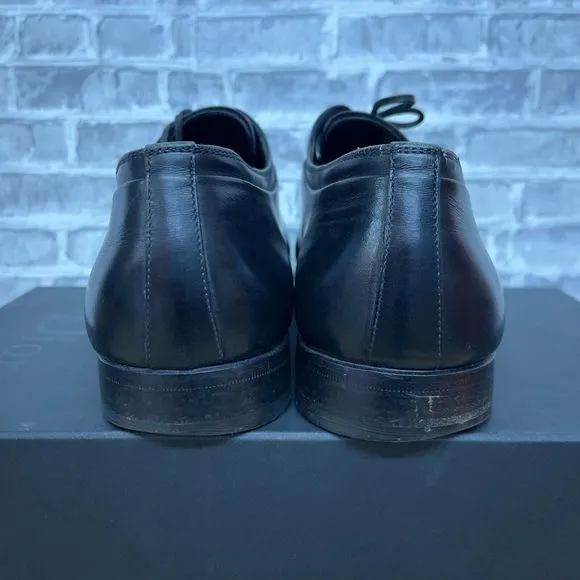 Christian Dior Black Leather Oxford Lace Up Shoes Mens Size EU 44.5 / US‎ 11.5