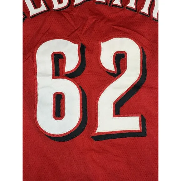 Cincinnati Reds Mens Majestic Jersey Size 46 Cool Base MLB Exclusive Eldemire 62