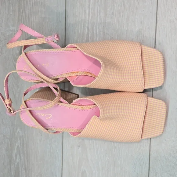 Circus By Sam Edelman Womens Ankle Strap Heels Open Toe Sandals shoes sz 9