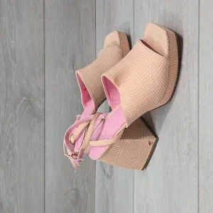 Circus By Sam Edelman Womens Ankle Strap Heels Open Toe Sandals shoes sz 9