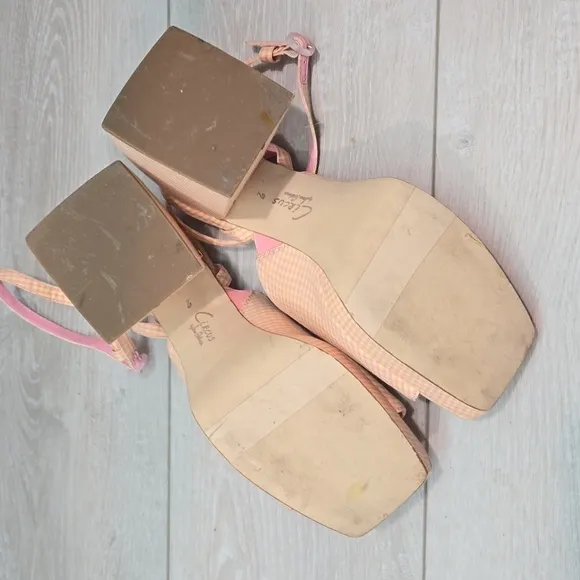 Circus By Sam Edelman Womens Ankle Strap Heels Open Toe Sandals shoes sz 9