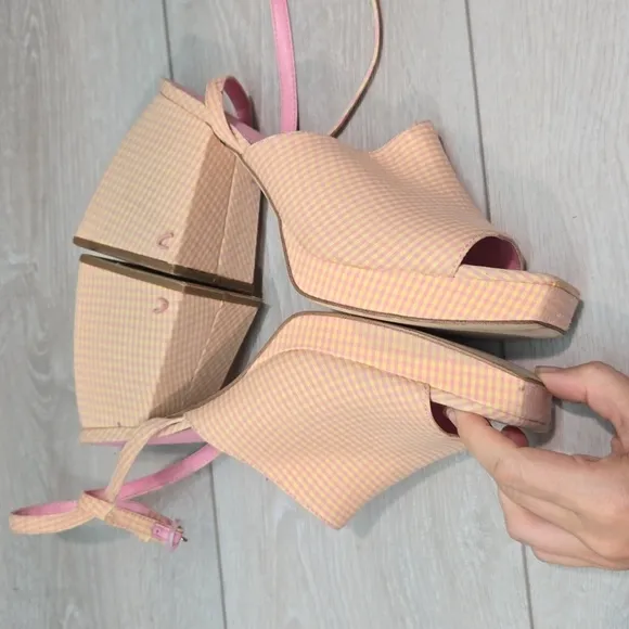 Circus By Sam Edelman Womens Ankle Strap Heels Open Toe Sandals shoes sz 9