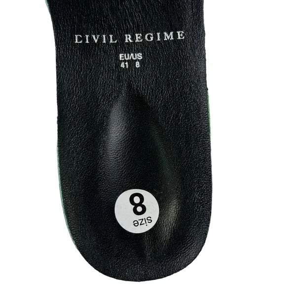 Civil Regime Black Suede Western Side Zipper Black Boots Mens Size 8‎