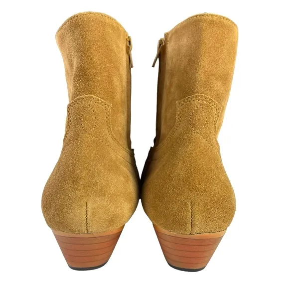 Civil Regime Brown Suede Western Side‎ Zipper Boots with Bag Mens Size 8
