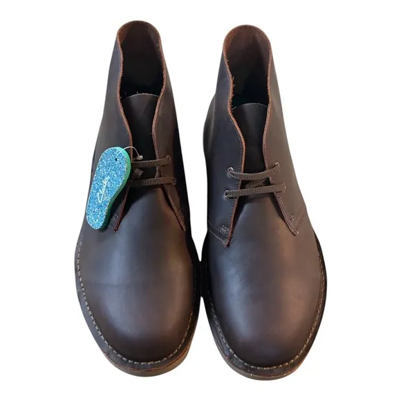 Clarks Bushacre 3Beeswax Leather Ortholite Extreme Comfort System Brown Size 13W