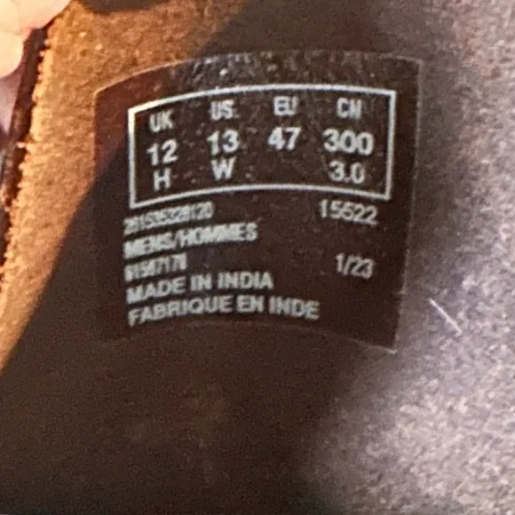 Clarks Bushacre 3Beeswax Leather Ortholite Extreme Comfort System Brown Size 13W