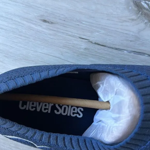 Clever Soles Shoe Blue M 9 New Without Box
