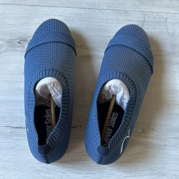 Clever Soles Shoe Blue M 9 New Without Box