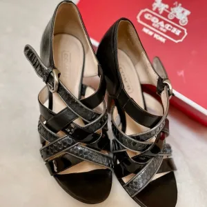 “Coach” 💯% Authentic Evie Strappy High Heels