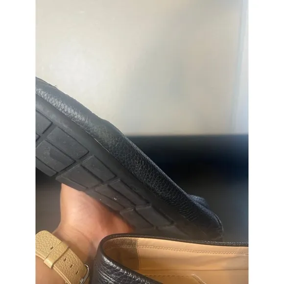 Coach McKenna Driver Leather Loafer Shoes Black Size 8.5