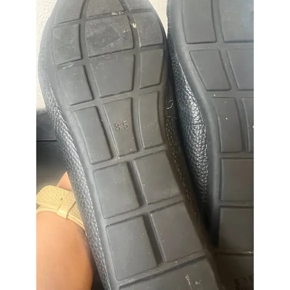 Coach McKenna Driver Leather Loafer Shoes Black Size 8.5