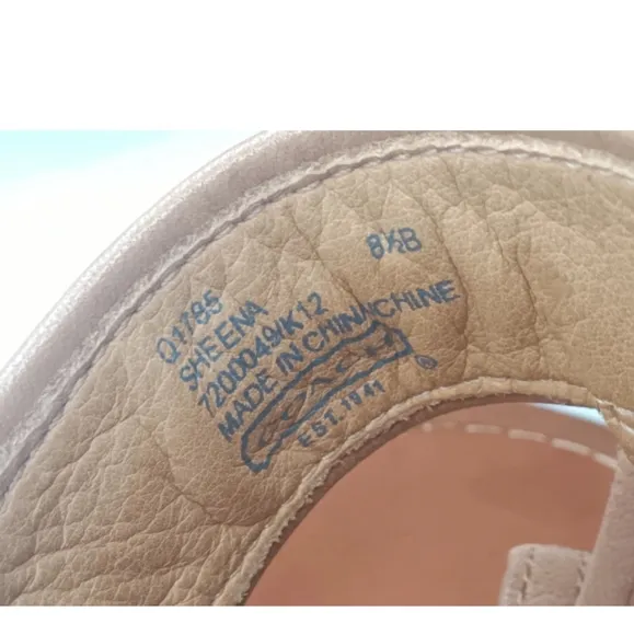 Coach Sheena Tan Leather Tassel Sandals Women's Size  8.5 B Shoes