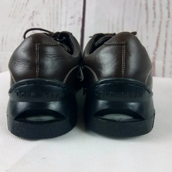 Cole Haan Air Men's Brown Leather Round Toe Stitched Oxford Shoes Size 1…