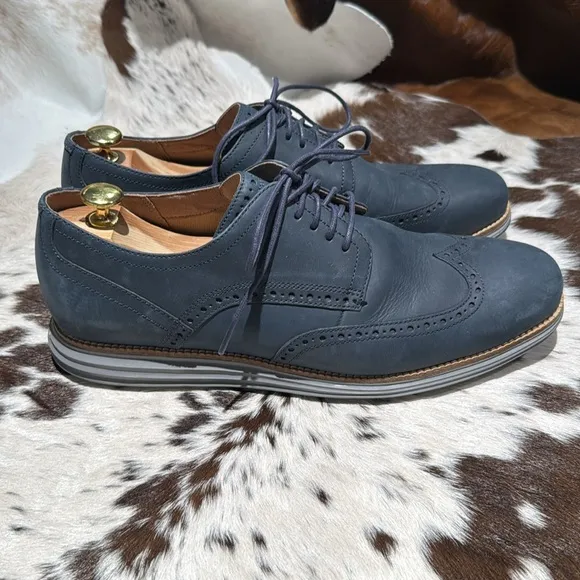 Cole haan Blue Leather Original grand Wings Size 12 A14