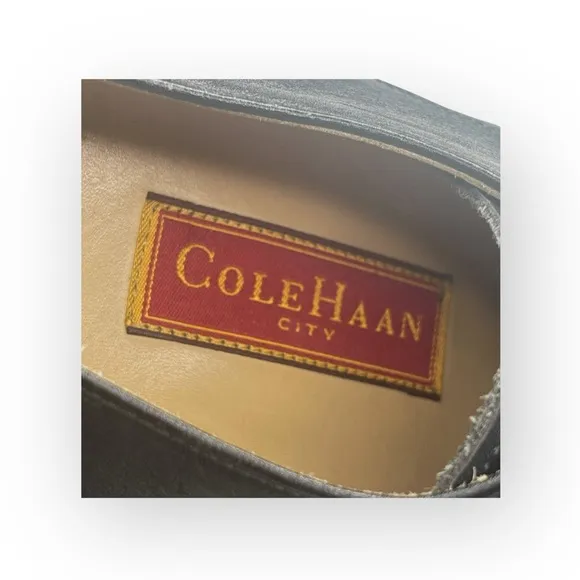 Cole Haan ★ City Square Toe Comfort Oxford Lace Up Shoes ★ Black Leather ★ 11.5