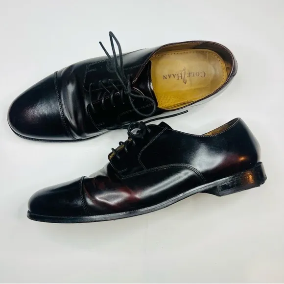 Cole Haan Expresso Brown Hawthorne Leather Derby Dress Shoes 12