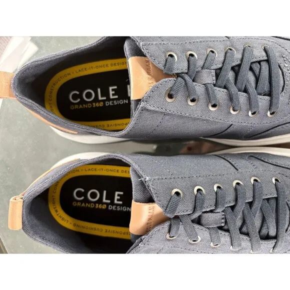 Cole Haan Grand 360 Men's Tennis Sneakers Shoes Size 11.5 Denim Blue C34716