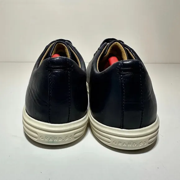 Cole Haan Grand OS Crosscourt II Shoes Mens Navy Blue Leather C26522 Size 12 M
