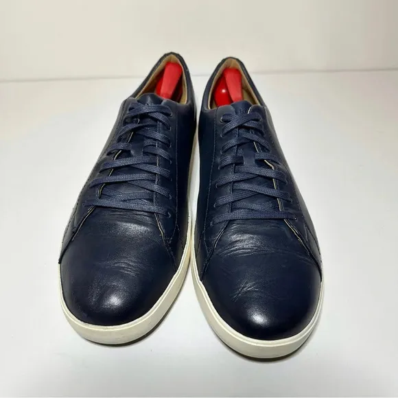 Cole Haan Grand OS Crosscourt II Shoes Mens Navy Blue Leather C26522 Size 12 M