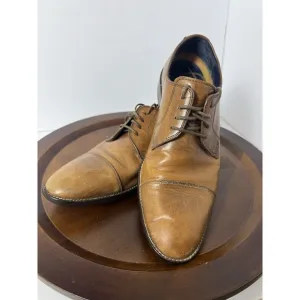 Cole Haan Grand Os Lenox Hill Cap Toe Leather Brown Oxford Shoes Mens Size 7M