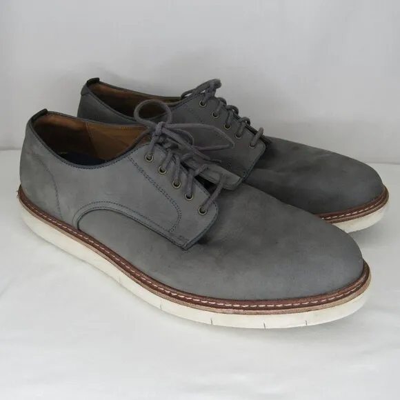 Cole Haan Gray Gray Tanner Leather Oxford Shoe Men's 12