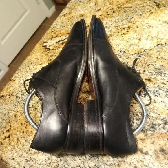Cole Haan Leather Dress Shoes Size 8.5 M Men's Cap Toe Oxford Black C06601