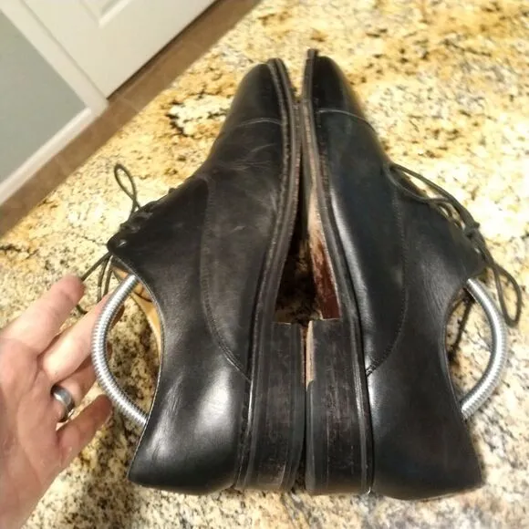 Cole Haan Leather Dress Shoes Size 8.5 M Men's Cap Toe Oxford Black C06601