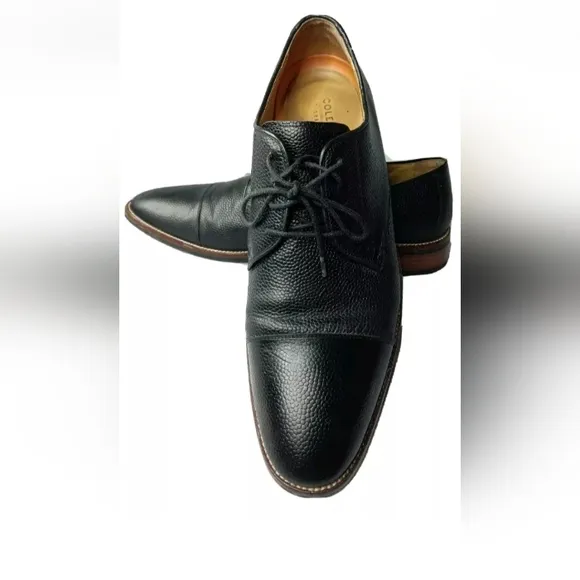 Cole Haan Lenox Hill CapToe Oxfords Men's Size 11 Shoes Black Leather