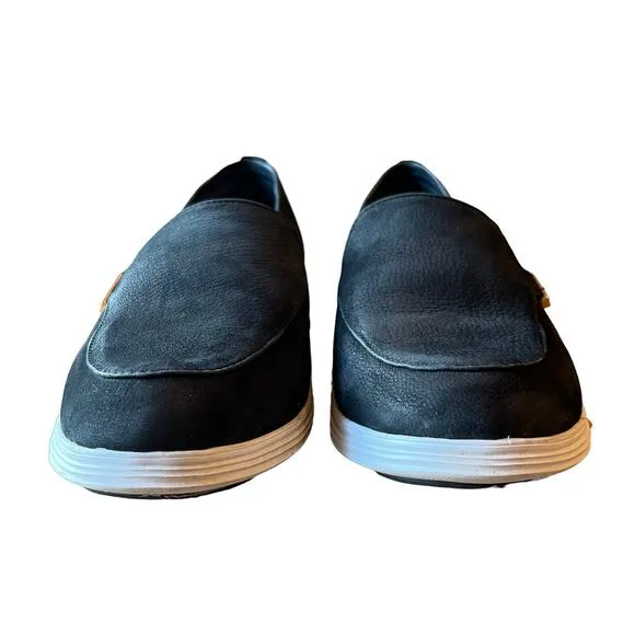 Cole Haan Loafer Shoes Womens 9.5 Ella Venetian Black Venetian Nubuck Comfort
