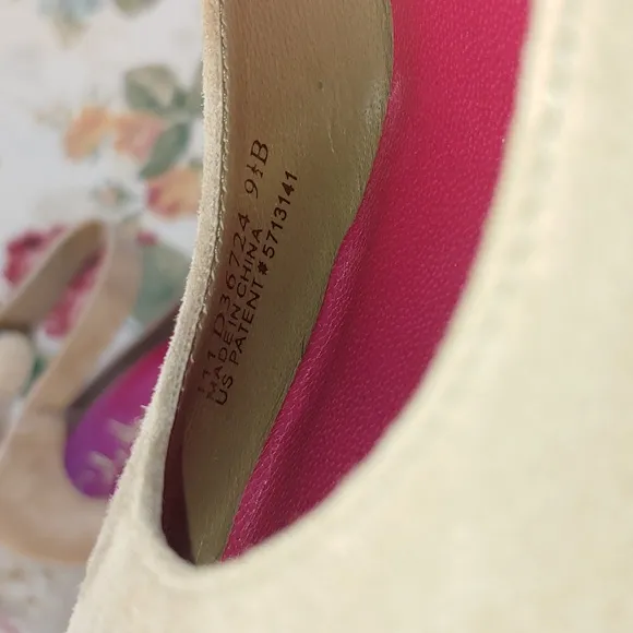 Cole Haan Marisa Nike Air Women's Pumps with Buckle Ankle Strap in Tan Suede 9.5